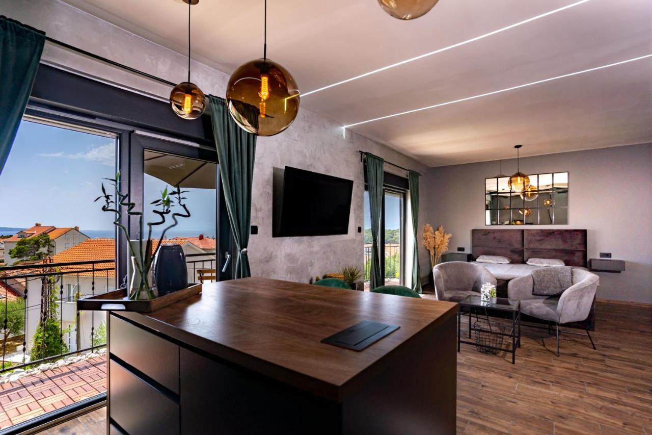Modern Studio With A Beautiful View Rab Town Exterior foto